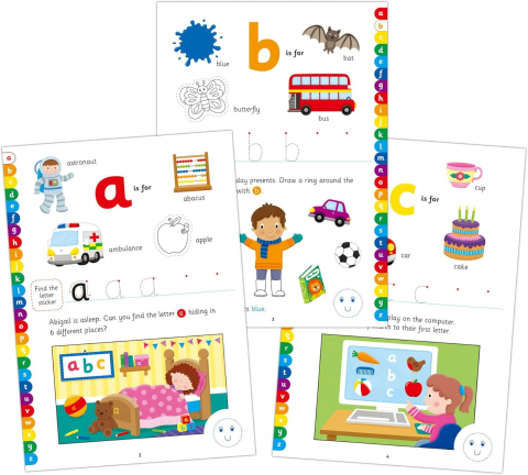 Carte cu activitati si abtibilduri - Alfabet [1]