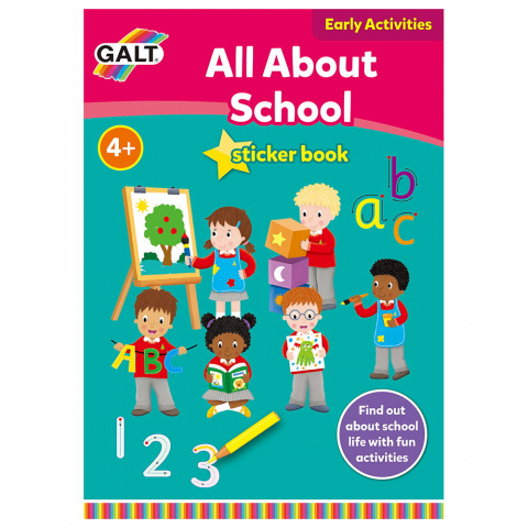 Cărți Educative, Activități - Carte cu activitati si abtibilduri - Totul despre scoala