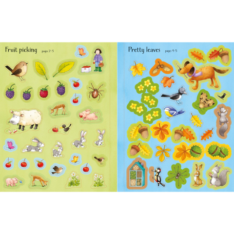Carte cu Autocolante, Activitati de Toamna la Ferma, Poppy and Sam's Autumn Sticker Book, Varsta 3 ani+ [2]