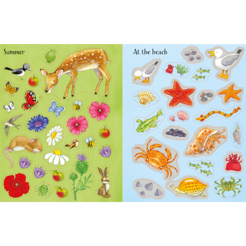 Carte cu Autocolante, Activitati in Natura, Poppy and Sam’s Nature Sticker Book, Varsta 3 ani+ [3]