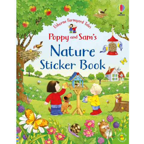 Carti in Engleza pentru copii - Carte cu Autocolante, Activitati in Natura, Poppy and Sam’s Nature Sticker Book, Varsta 3 ani+