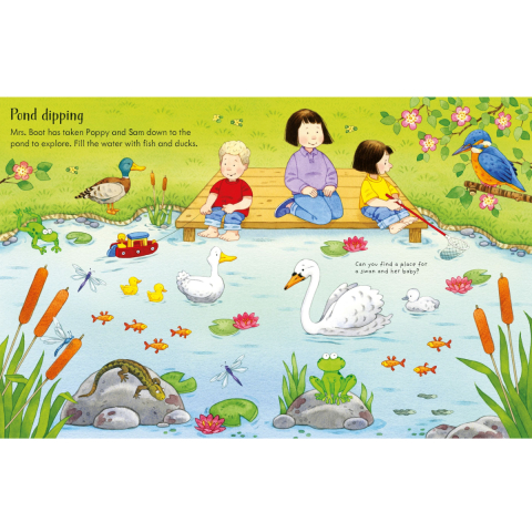 Carte cu Autocolante, Activitati in Natura, Poppy and Sam’s Nature Sticker Book, Varsta 3 ani+ [2]