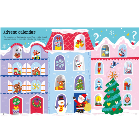 Carte cu autocolante de Craciun, Big Sparkly Christmas Sticker Book, 3 Ani+ [2]
