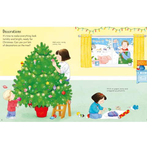 Carte cu povesti si stickere, Craciun cu Poppy si Sam, Poppy and Sam's Christmas Sticker Book, 3 Ani+ [3]