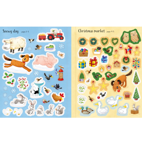 Carte cu povesti si stickere, Craciun cu Poppy si Sam, Poppy and Sam's Christmas Sticker Book, 3 Ani+ [5]