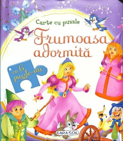 Cărți Educative, Activități - Carte cu puzzle - Frumoasa adormita