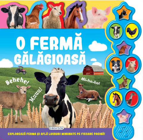 Cărți Educative, Activități - Carte cu sunete - O ferma galagioasa