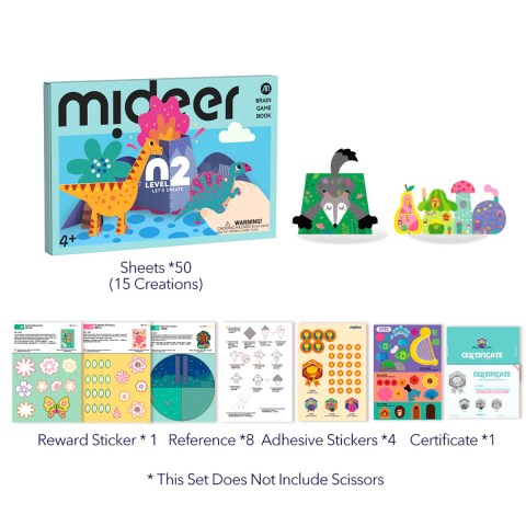 Carte de Activitati Creative Mideer Let’s Create Nivel 2 - Evolutie si Creativitate [1]