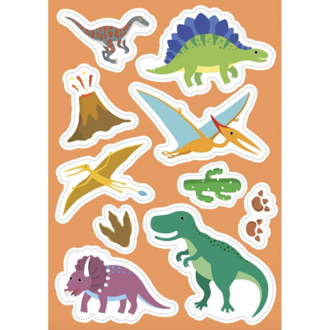 Carte de activitati cu abtibilduri - Dinozauri [4]