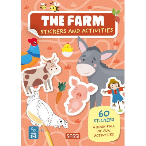 Cărți Educative, Activități - Carte de activitati cu abtibilduri - Ferma