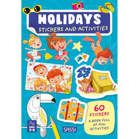 Cărți Educative, Activități - Carte de activitati cu abtibilduri - In vacanta