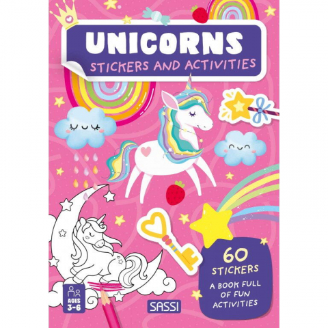 Cărți Educative, Activități - Carte de activitati cu abtibilduri - Unicorni magici