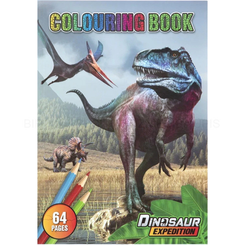 Cărți Educative, Activități - Carte de colorat 64 pagini A4 Dino Grafix 