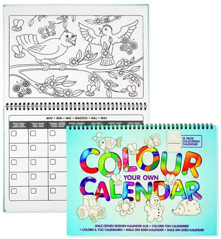 Cărți Educative, Activități - Carte de colorat - Calendarul meu