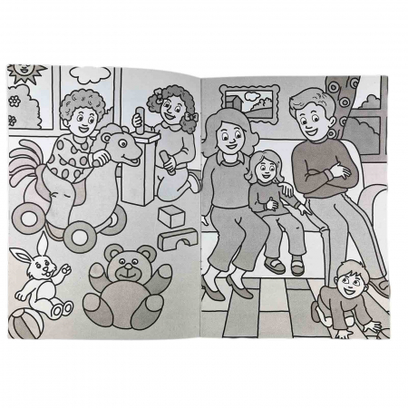 Carte de colorat cu apa, Casa Mea, A4, 16 Planse - Micostore.ro [1]