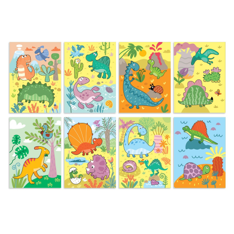 Carte de colorat cu apa, Dinozauri, copii varsta 3-6 ani [4]