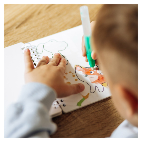 Carte de colorat cu apa, Ferma, copii varsta 3-6 ani [2]