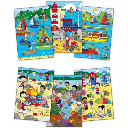 Carte de colorat cu apa magica Water Magic - La Mare [2]