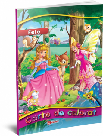Cărți Educative, Activități - Carte de colorat cu desene, A4, 96 pagini, Printese - Micostore.ro