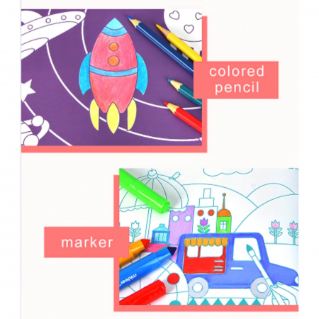 Carte de colorat pentru baieti - Jucarii Premium MiDeer [4]
