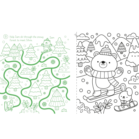 Carte de colorat pentru geam, Cute Christmas Window Art, 5 Ani+ [3]