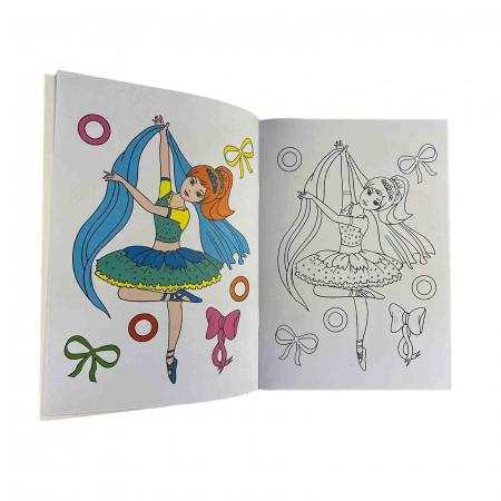 Carte de colorat balerina, A4, 16 pagini - Micostore.ro [1]