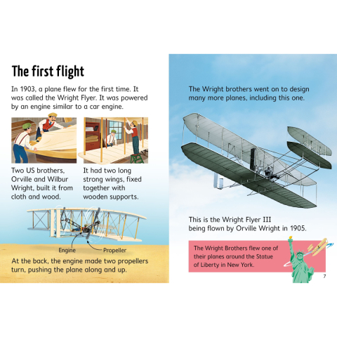 Carte educativa, Primele Zboruri, Istoria Avioanelor, Beginners Planes, Varsta 4 ani+ [1]