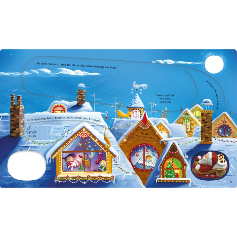 Carte interactiv cu jucarie si sanie, Wind-Up Santa's Sleigh, 3 Ani+ [3]