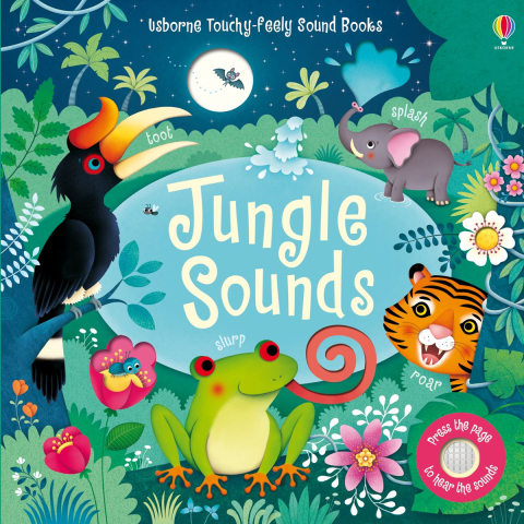 Cărți Educative, Activități - Carte interactiva cu sunete, Jungla, Jungle Sounds Book, 3 Ani+