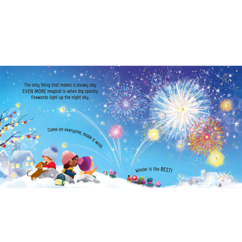 Carte interactiva cu sunete si lumini, Peisaj de iarna, Winter Wonder Light and Sound Book, 6 Luni+ [3]