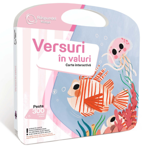 Cărți Educative, Activități - Carte Interactiva Raspundel Istetel - Aventuri Subacvatice, Versuri in valuri, Varsta 2 Ani+
