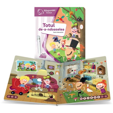 Carte Interactiva Raspundel Istetel cu Filip Bazaconea, Totul de-a-ndoaselea, Varsta 5 Ani+ [2]