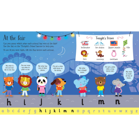 Carte interactiva Usborne, Ridicati Clapeta, Lift The Flap ABC, varsta 3 ani+ [3]