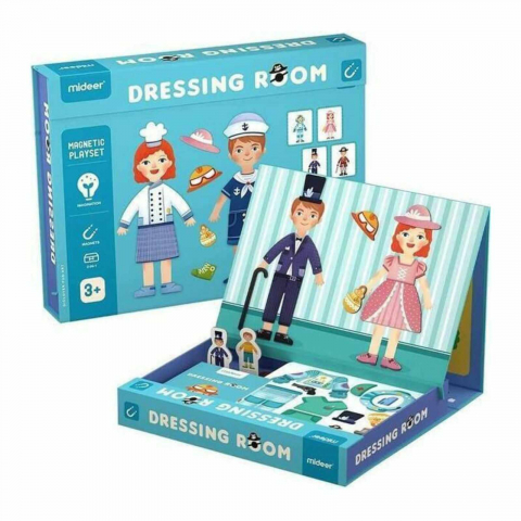 Jucării STEM, Știință şi Experimente - Carte Magnetică Puzzle, 50 Piese Magnetice – Joc Educativ STEM de Societate
