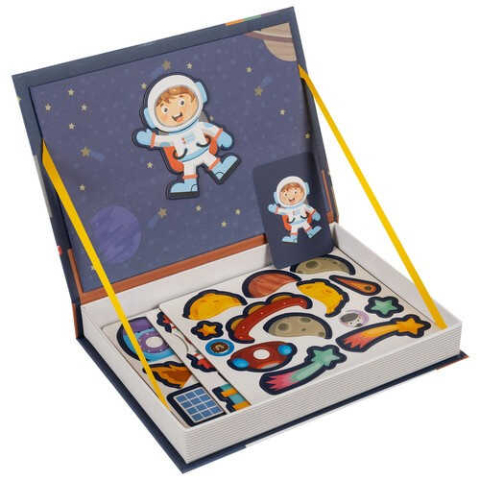 Carte magnetica Spatiul Cosmic puzzle 50 piese magnetice STEAM educativ [3]