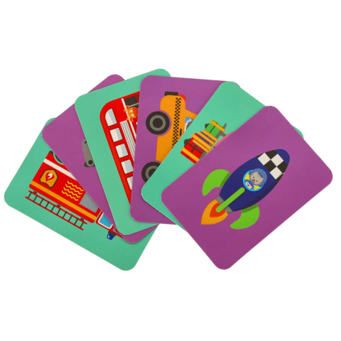 Carte magnetica Transport puzzle 66 piese – joc STEAM educativ pentru copii [4]