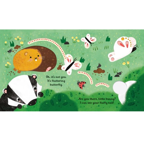 Carte senzoriala cu texturi si decupaje, Unde este iepurasul?, Are you there little Bunny?, Varsta 6 luni+ [3]