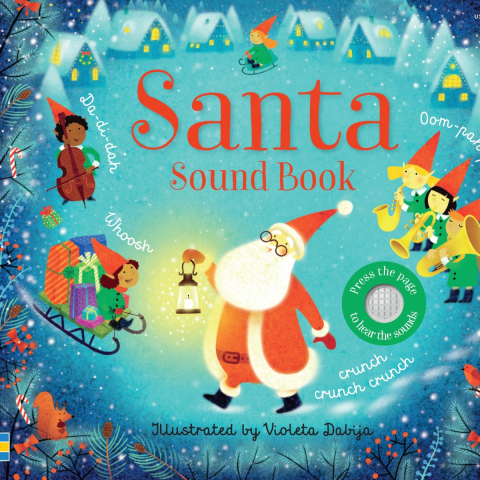 Carti in Engleza pentru copii - Carte Sonora Interactiva Sound Books, Atelierul lui Mos Carciun, Santa Sound Book, Varsta 3 ani+