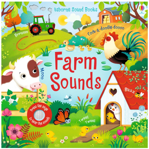 Carti in Engleza pentru copii - Carte Sonora Interactiva Sound Books, Ferma, Farm Sounds, Varsta 3 ani+