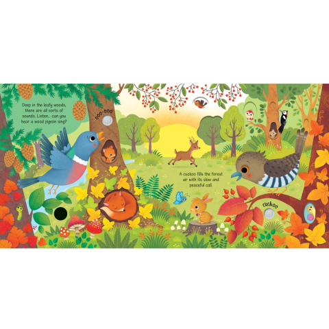 Carte Sonora Sound Book, Padurea Fermecata, Woodlands Sounds, varsta 3 ani+ [1]