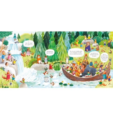 Carte Sonora Usborne Sound Book, Beethoven si Orchestra Animalelor, The Animal Orchestra Plays Beethoven,  varsta 6 luni+ [3]
