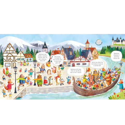 Carte Sonora Usborne Sound Book, Beethoven si Orchestra Animalelor, The Animal Orchestra Plays Beethoven,  varsta 6 luni+ [2]