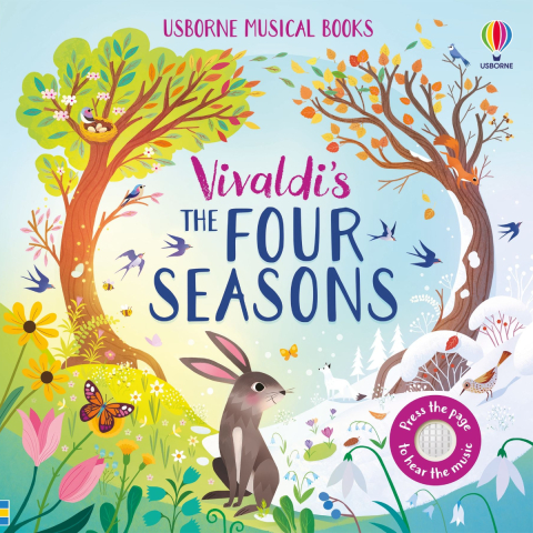 Carti in Engleza pentru copii - Carte Sonora Usborne Sound Book, Cele Patru Anotimpuri, Vivaldi's Four Seasons , varsta 3 ani+
