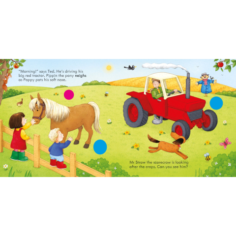 Carte Sonora Usborne Sound Book, Ferma Animalelor, Poppy and Sam Animal Farm, varsta 6 luni+ [3]
