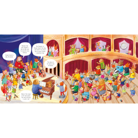 Carte Sonora Usborne Sound Book, Orchestra Animalelor interpreteaza Chopin, The Animal Orchestra Plays Chopin, varsta 12 luni+ [2]