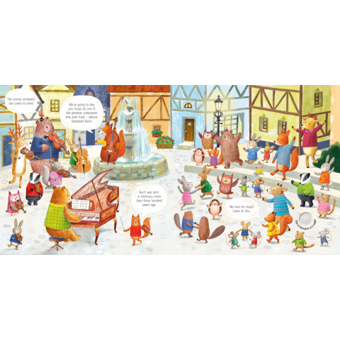 Carte Sonora Usborne Sound Book, Orchestra Animalelor si Bach, Animal Orchestra Plays Bach, varsta 6 luni+ [3]