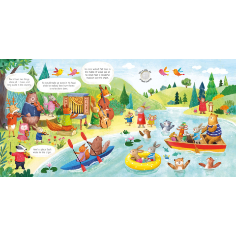 Carte Sonora Usborne Sound Book, Orchestra Animalelor si Bach, Animal Orchestra Plays Bach, varsta 6 luni+ [2]