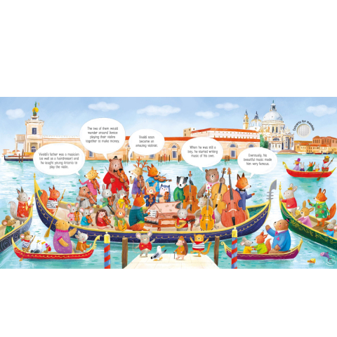 Carte Sonora Usborne Sound Book, Vivaldi in Venetia, The Animal Orchestra Plays Vivaldi, varsta 6 luni+ [1]