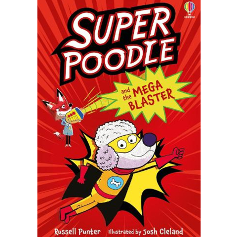 Cărți Educative, Activități - Carte Superpoodle and the Mega Blaster, aventura cu puzzle si benzi desenate, 80 pagini, Varsta 6-9 Ani