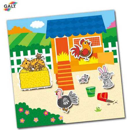 Carte cu activitati educative pentru copii - 150 stickere cu animale ferma. [1]